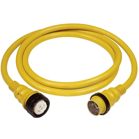 Marinco 50Amp 125/250V Shore Power Cable - 50' - Yellow 6152SPP